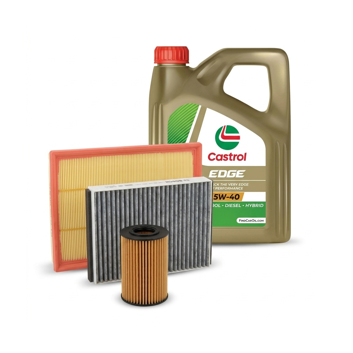 Kit revizie ulei Castrol EDGE 5W-40 + filtre Opel Astra H 1.4 75 CP – Bosch
