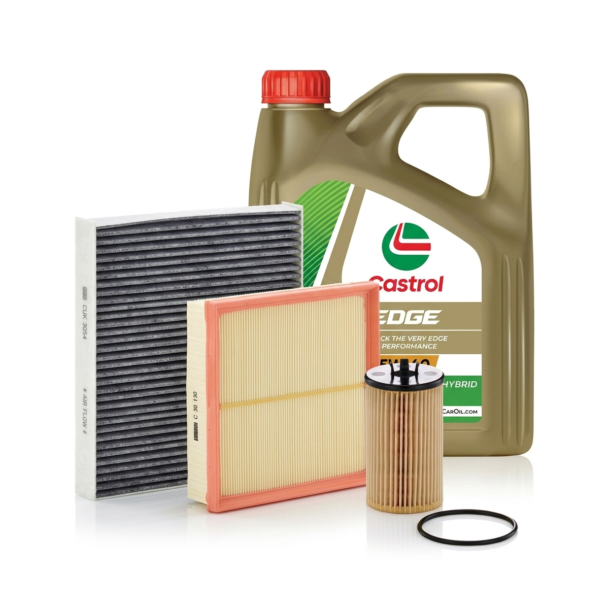 Kit revizie ulei Castrol EDGE 5W-40 + filtre Opel Astra H 1.4 75 CP – MANN