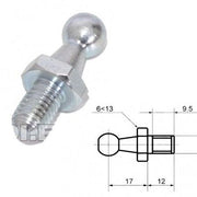 Cap echilibror hayon bolt cu cap bila M8 set 2 bucati pentru amortizor, lungime filet 9.5mm , 12x17mm