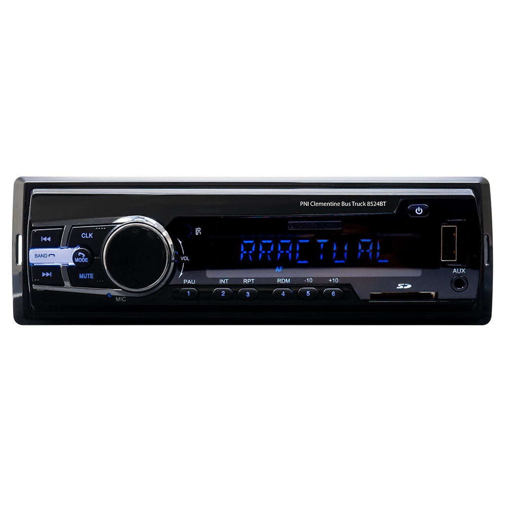 PNI Clementine buszos teherautó rádió MP3 lejátszó 8524BT RDS 4X45W 12V/24V SD, USB, AUX, RCA és Bluetooth-szal