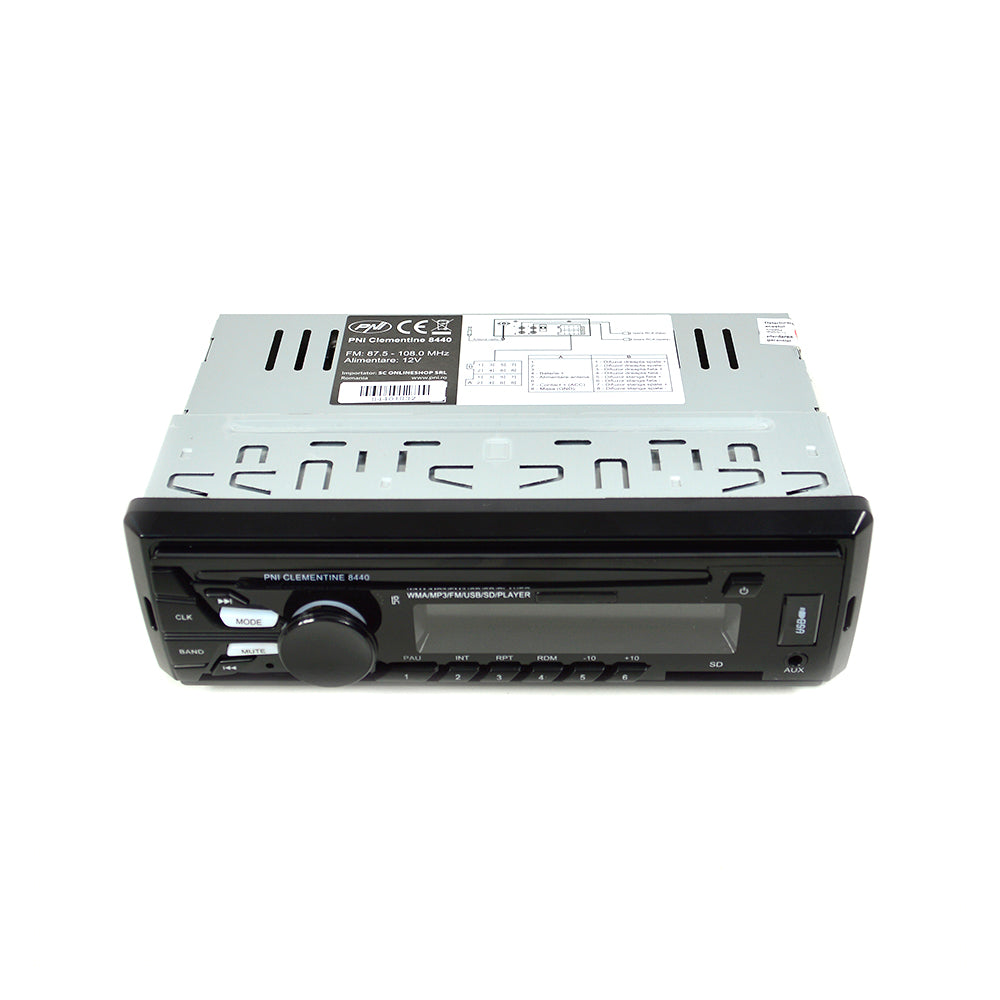 AUTÓS MP3 LEJÁTSZÓ RÁDIÓ CSOMAG PNI CLEMENTINE 8440, 4X45W USB SD AUX 12V + 2 KOAXIÁLIS AUTÓS HANGSZÓRÓ KÉSZLET PNI HIFI500, 100W, 12,7 CM