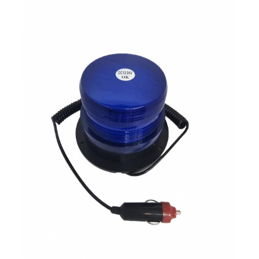 GIROFAR AUTO, LUMINĂ ALBASTRA, MAGNETIC, 12- 24V