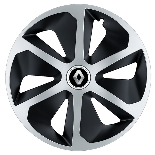 Set 4 capace roti Roco Gri-Negru R16 Compatibil Cu Renault