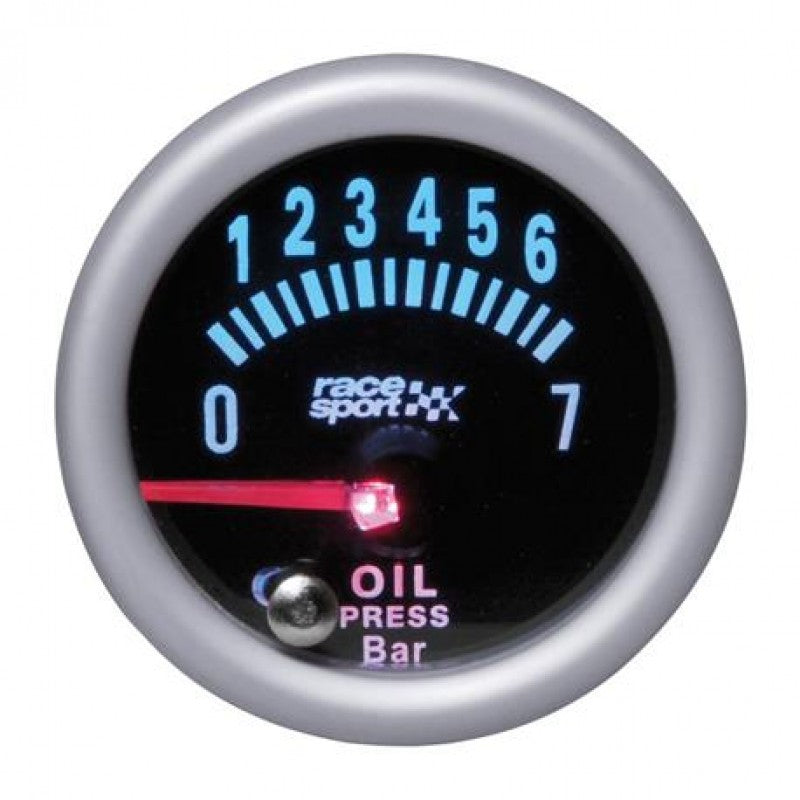 Manometru presiune ulei cu lumina 12V, 52 MM, OGLINDA