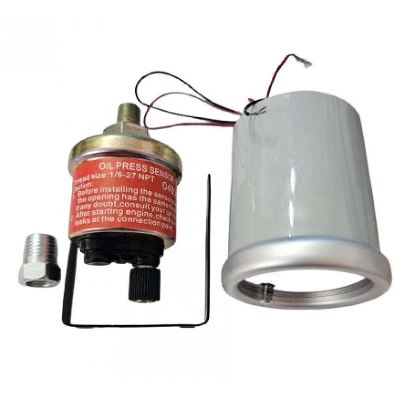 Manometru presiune ulei cu lumina 12V, 52 MM, OGLINDA