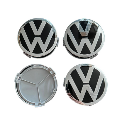 Set 4 capace jante Aliaj Volkswagen pentru jante Mercedes exterior: 75mm, interior: 69mm