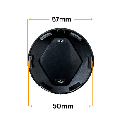 Set 4 Capace Jante Renault – 57mm, Negru