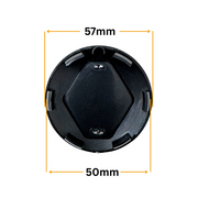 Set 4 Capace Jante Renault – 57mm, Negru