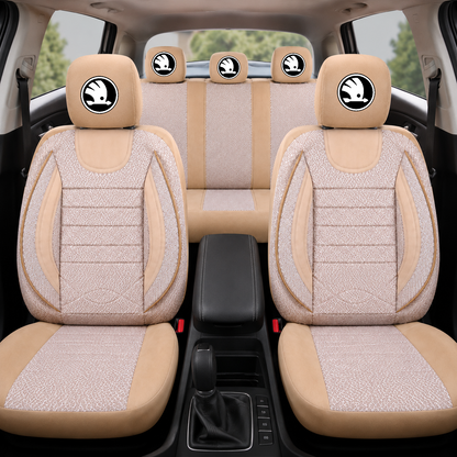 Set Huse Scaune Universale City BEJ, Personalizate cu Skoda NOU.