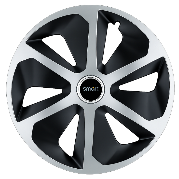 Set 4 capace roti Roco Gri-Negru R16 Compatibil Cu Smart