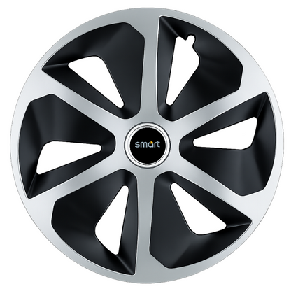 Set 4 capace roti Roco Gri-Negru R16 Compatibil Cu Smart