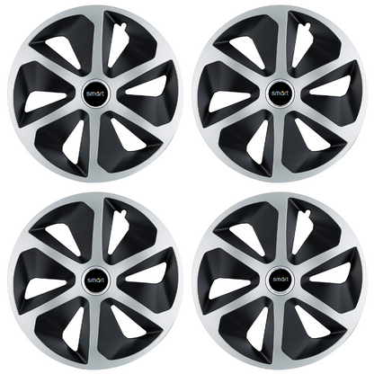 Set 4 capace roti Roco Gri-Negru R16 Compatibil Cu Smart