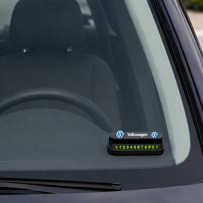 Suport Număr Telefon Auto pentru Parcare personalizat cu Volkswagen.