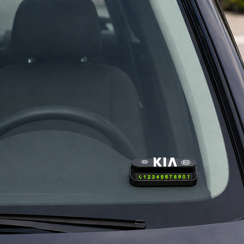 Suport Număr Telefon Auto pentru Parcare personalizat cu Kia.
