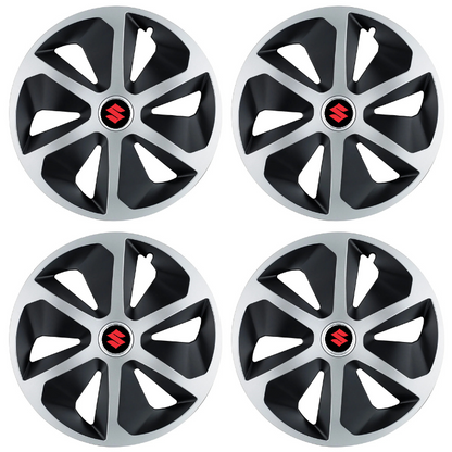 Set 4 capace roti Roco Gri-Negru R16 Compatibil Cu Suzuki