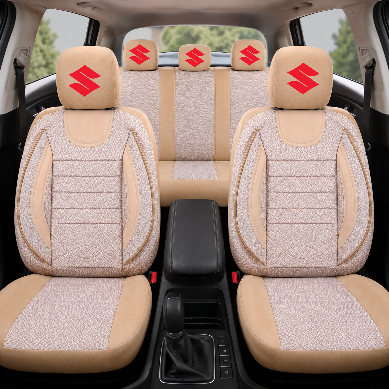 Set Huse Scaune Universale City BEJ, Personalizate cu Suzuki.