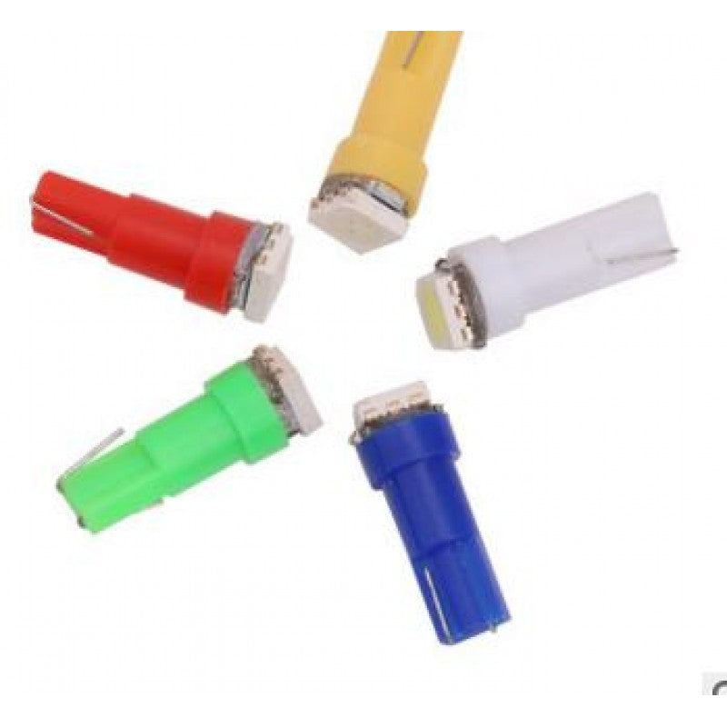 Bec auto T5-1SMD  5050 verde