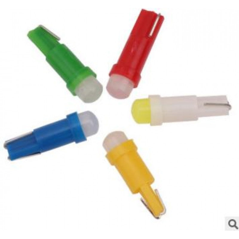 Bec auto T5 cob rosu