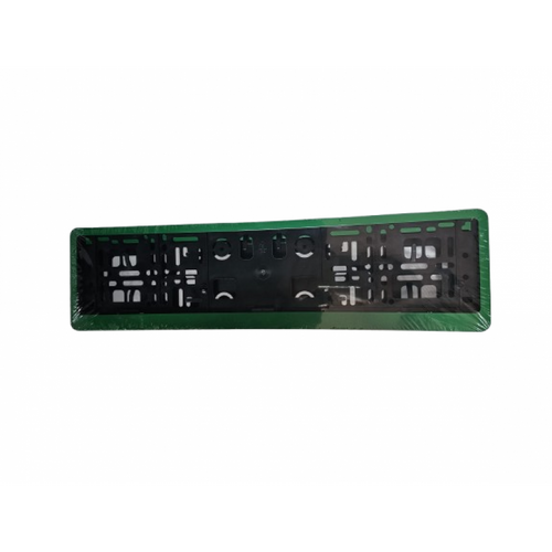 Set 2 suporti numar inmatriculare 3D cu rama VERDE