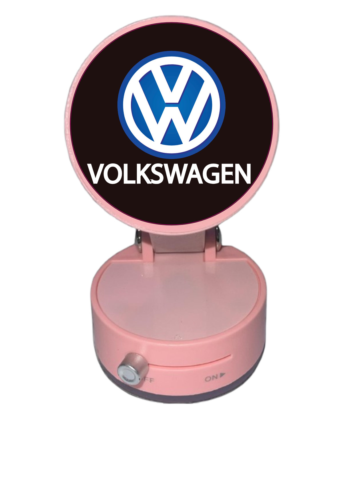 Магнитна стойка РОЗОВА с вендуза и регулируемо рамо за VOLKSWAGEN