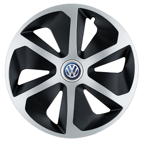 Set 4 capace roti Roco Gri-Negru R16 Compatibil Cu VW