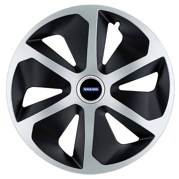 Set 4 capace roti Roco Gri-Negru R14 Compatibil Cu Volvo