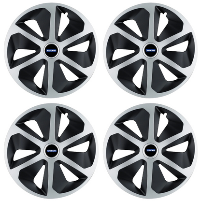 Set 4 capace roti Roco Gri-NegruR16 Compatibil Cu Volvo