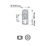SET 2 BECURI FARA SOCLU W5W 12V (blister) WHITE VISION ULTRA PHILIPS