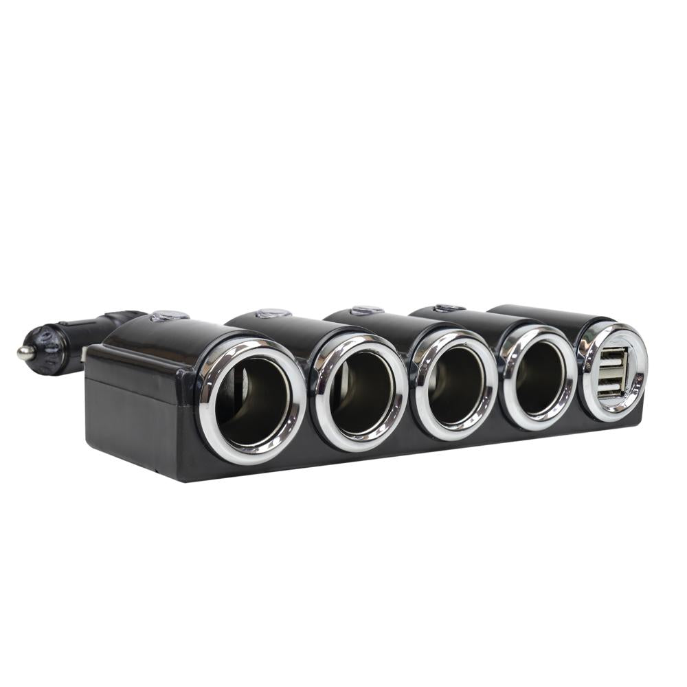 INCARCATOR AUTO PNI LIGHTER 04 CU 4 IESIRI BRICHETA 12V/24V SI 2 IESIRI USB (1A), INDICATOR LED