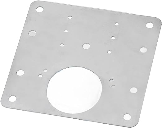 Kit reparatie balama, pentru mobila, Zola®, din otel inoxidabil, 9x9 cm