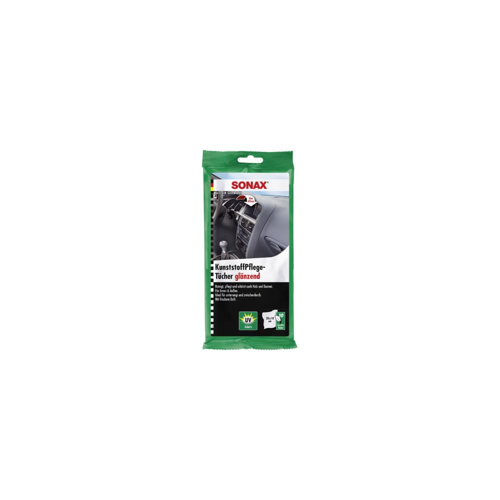 SERVETELE UMEDE AUTO PENTRU SUPRAFETELE DIN PLASTIC, CU EFECT LUCIOS, SET 10 BUC SONAX