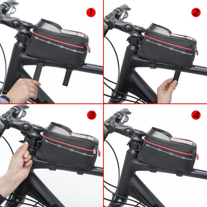 GENTUTA IMPERMEABILA PENTRU BICICLETA CU SUPORT TELEFON