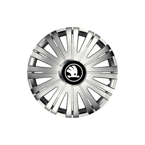 Set 4 Capace Roti potrivite jantelor de 15 inch, pentru Skoda Nou, model Active Crom