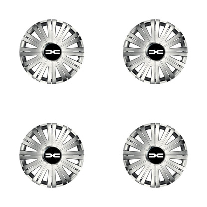 Set 4 capace roti Cu Inel Cromat Active R16 Compatibil Cu Dacia Nou
