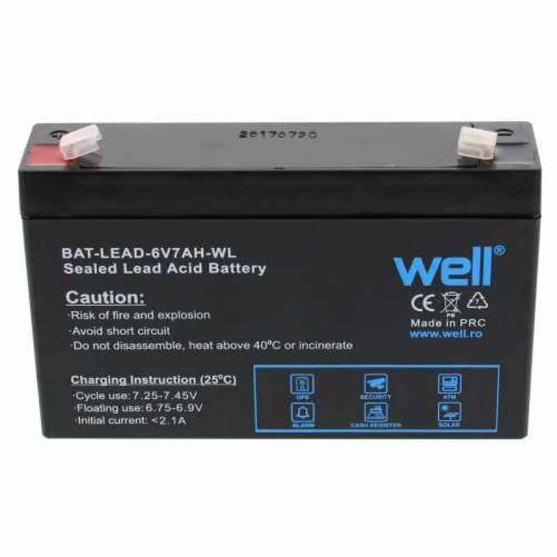 Acumulator  6V 7A Well