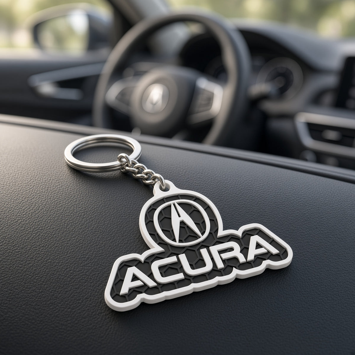 Breloc auto Acura cu lanț și inel