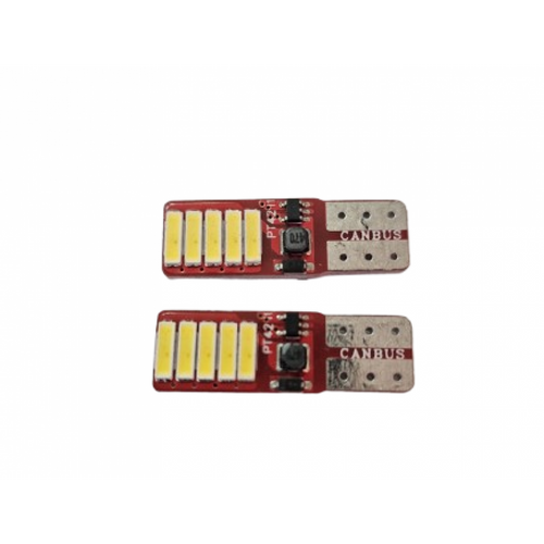 Set 2 Becuri Led Auto, W5W/T10/501, 10 leduri SMD, Canbus