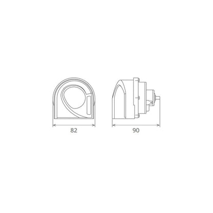 SET CLAXOANE ELECTROMAGNETICE CU RELEU 12V 6A+6A TON INALT SI JOS