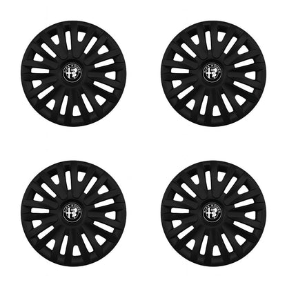 Set 4 capace roti potrivite jantelor de 14 inch compatibile ALFA ROMEO, Model - 217 Black