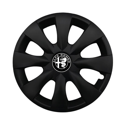 Set 4 capace roti potrivite jantelor de 15 inch compatibile ALFA ROMEO, Model - 316 Black Edition