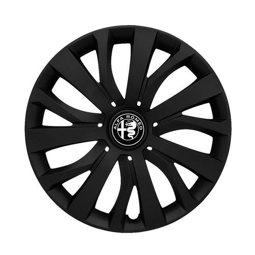 Set 4 capace roti potrivite jantelor de 16 inch compatibile ALFA ROMEO, Model - 432 Black Edition