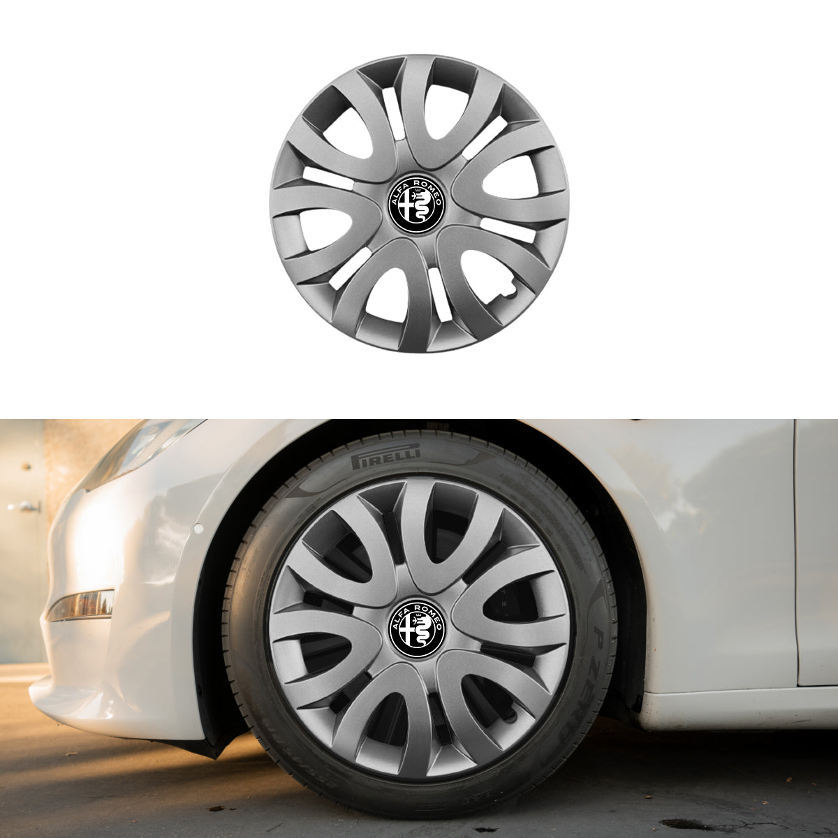 Set 4 capace roti potrivite jantelor de 15 inch compatibile gama ALFA ROMEO model - 330