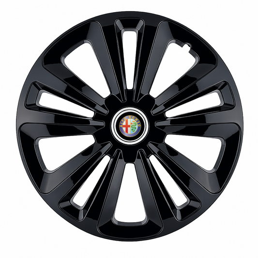 Set 4 Capace Roti Terra Negru R16, pentru Alfa Romeo