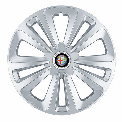 Set 4 Capace Roti Terra Gri R16, pentru Alfa Romeo