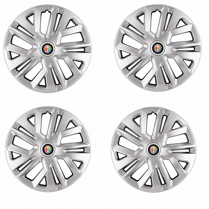 Set 4 Capace Roti 16 inchi (R16) Raven Gri, Compatibile Cu Alfa Romeo