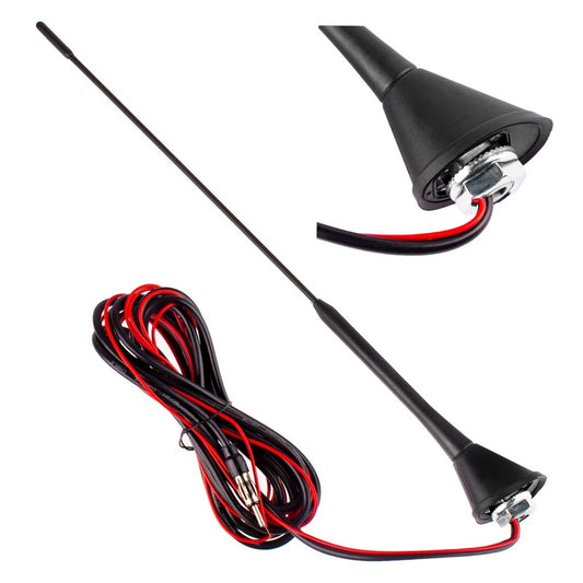 Antenă auto, 40cm, cu amplificator