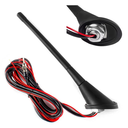 Antenă auto cu amplificator, 18 cm
