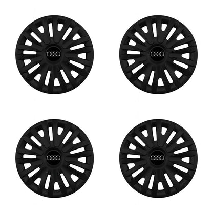 Set 4 capace roti potrivite jantelor de 15 inch compatibile AUDI, Model - 313 Black