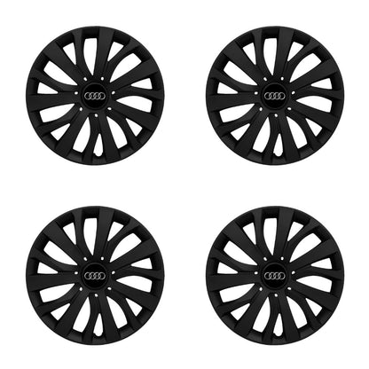 Set 4 capace roti 16 inchi (R16) compatibile AUDI, Model - 432 Black Edition