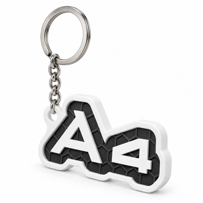 Breloc auto Audi A4 cu lanț și inel